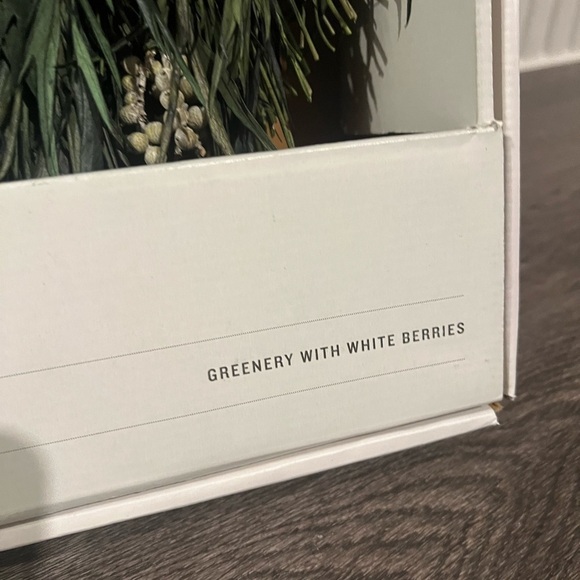 Hearth and Hand preserved greenery and white berries wreaths - Picture 2 of 5